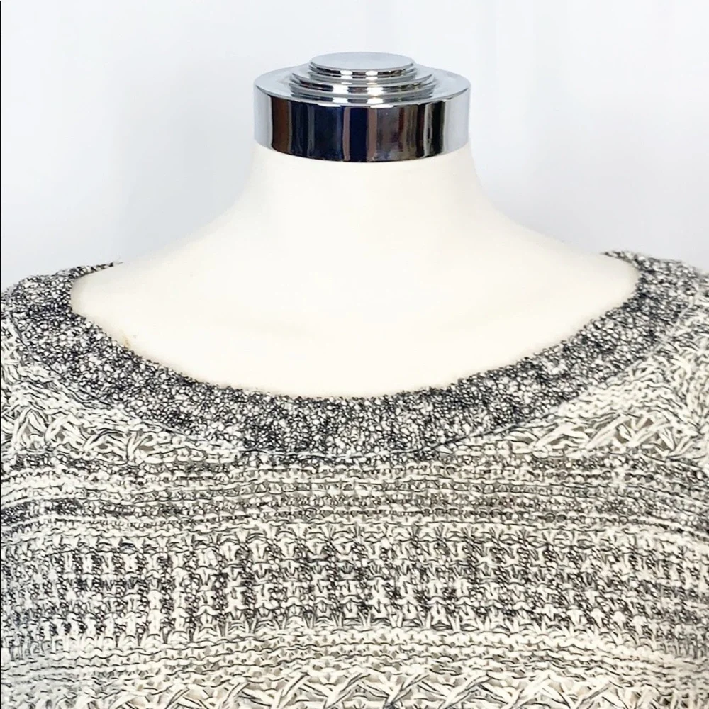 Lucky Brand Marled Gray & White Pullover Sweater